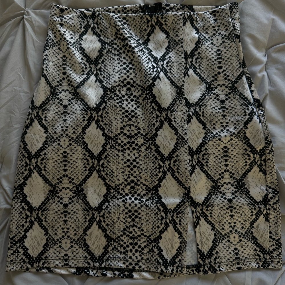 Windsor snake print skirt